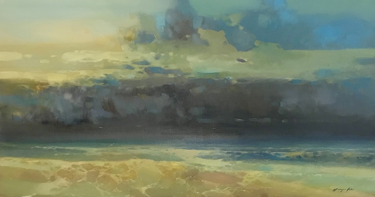 Ocean Breeze, Original oil Painting, Handmade artwork, One of a Kind                                     